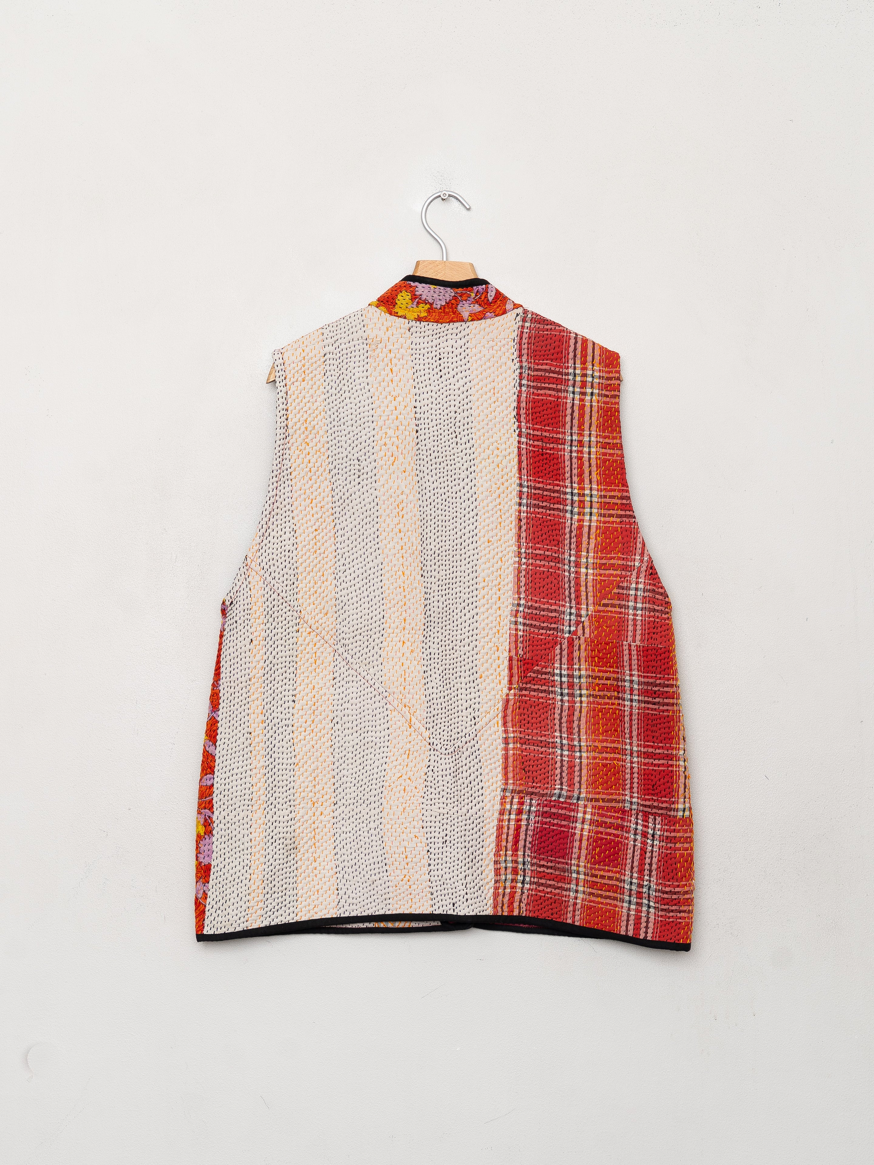 The Ladhiya Quilted Patchwork Kantha Vest