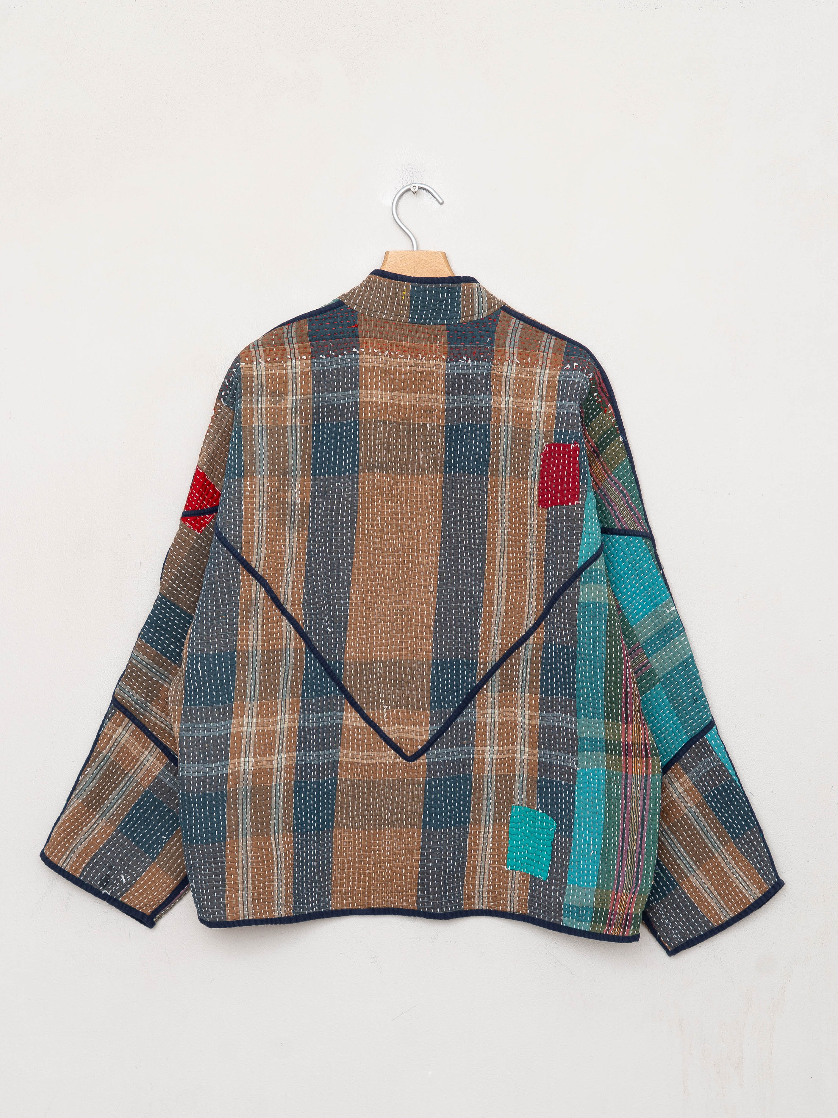 The Ladhiya Quilted Patchwork Kantha Jacket