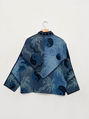 The Ladhiya Denim Suzani Jacket - Small