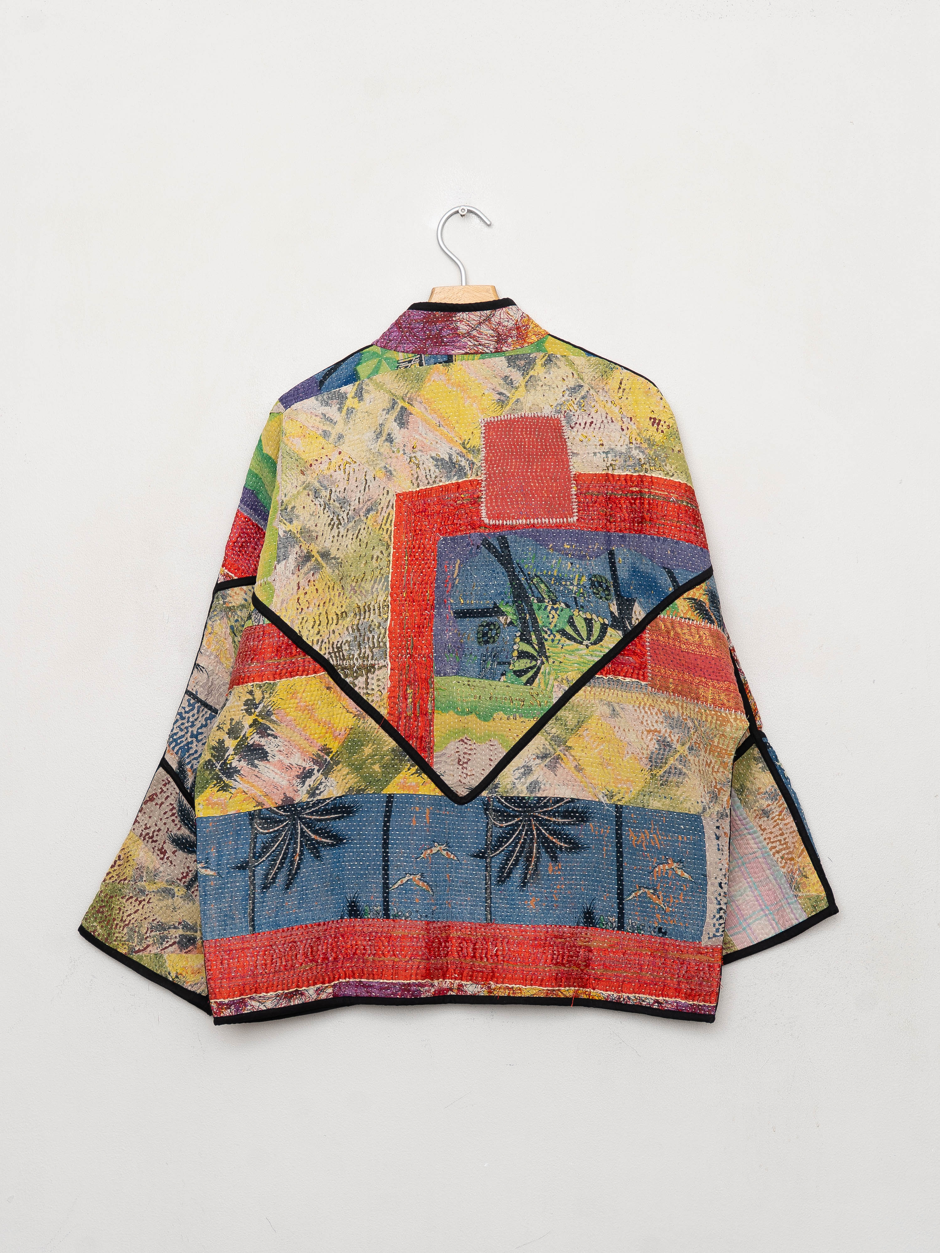 The Ladhiya Quilted Patchwork Kantha Jacket