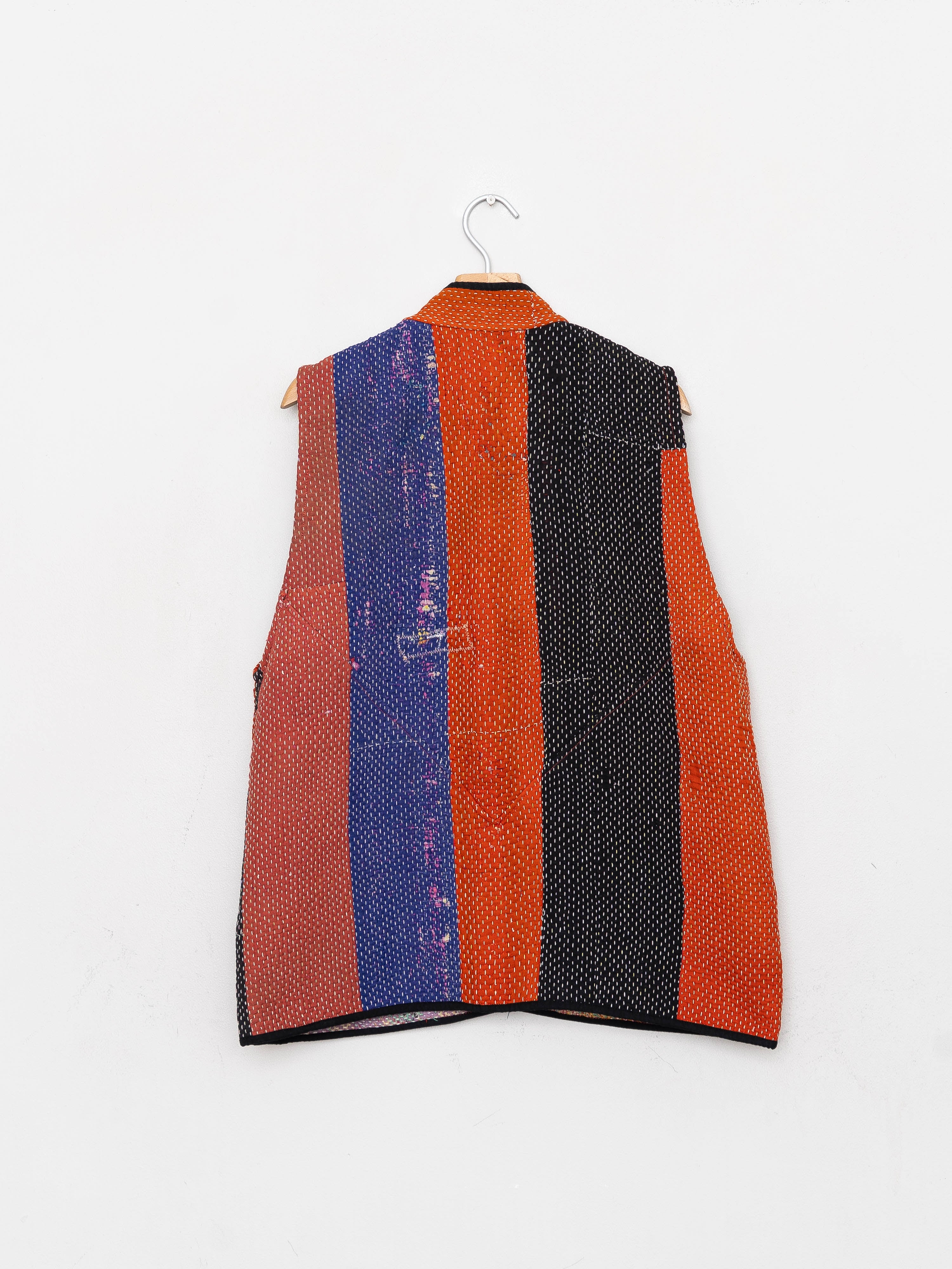 The Ladhiya Quilted Patchwork Kantha Vest