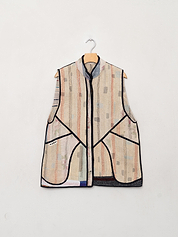 The Ladhiya Quilted Patchwork Kantha Vest