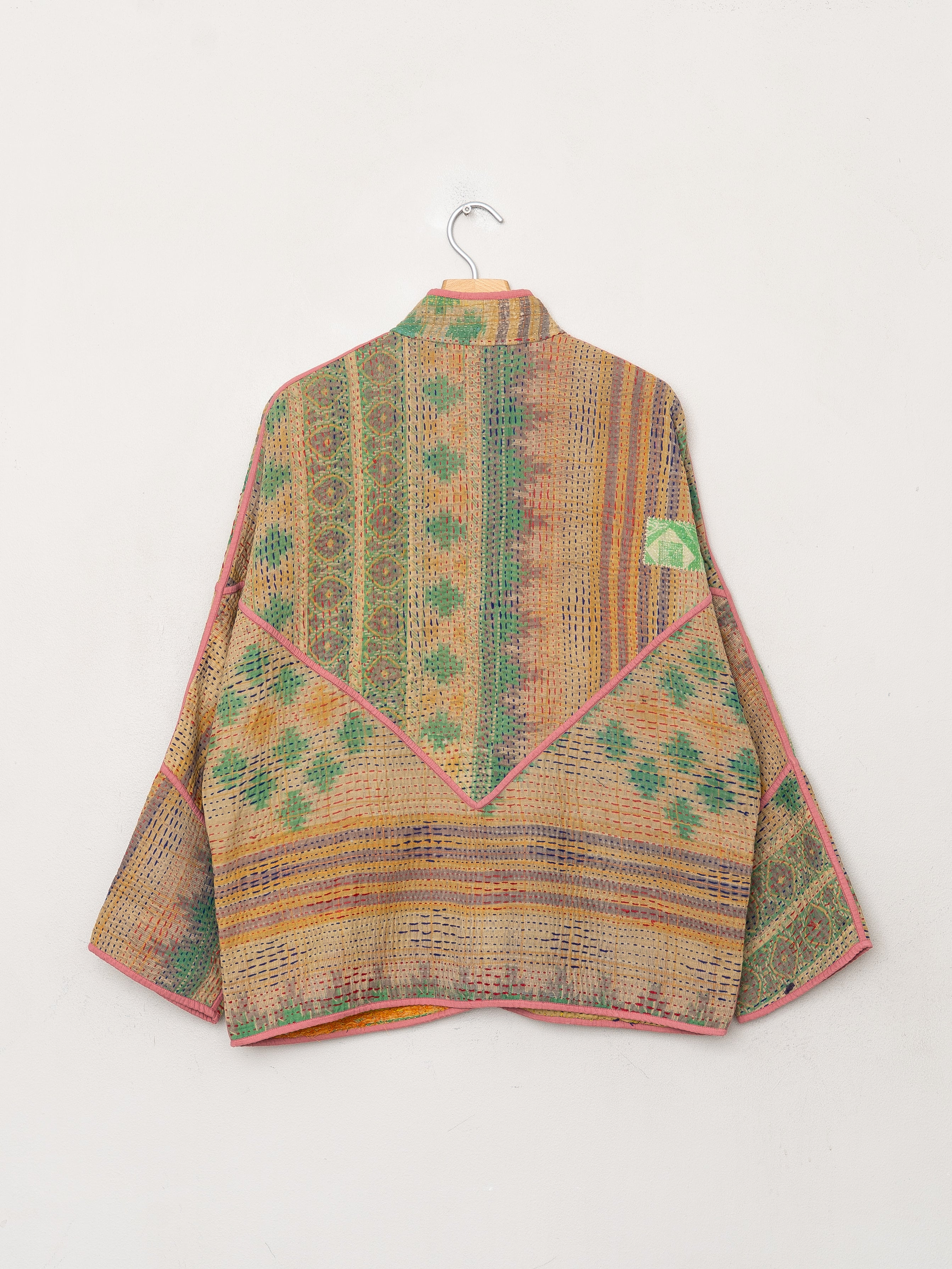 The Ladhiya Quilted Patchwork Kantha Jacket