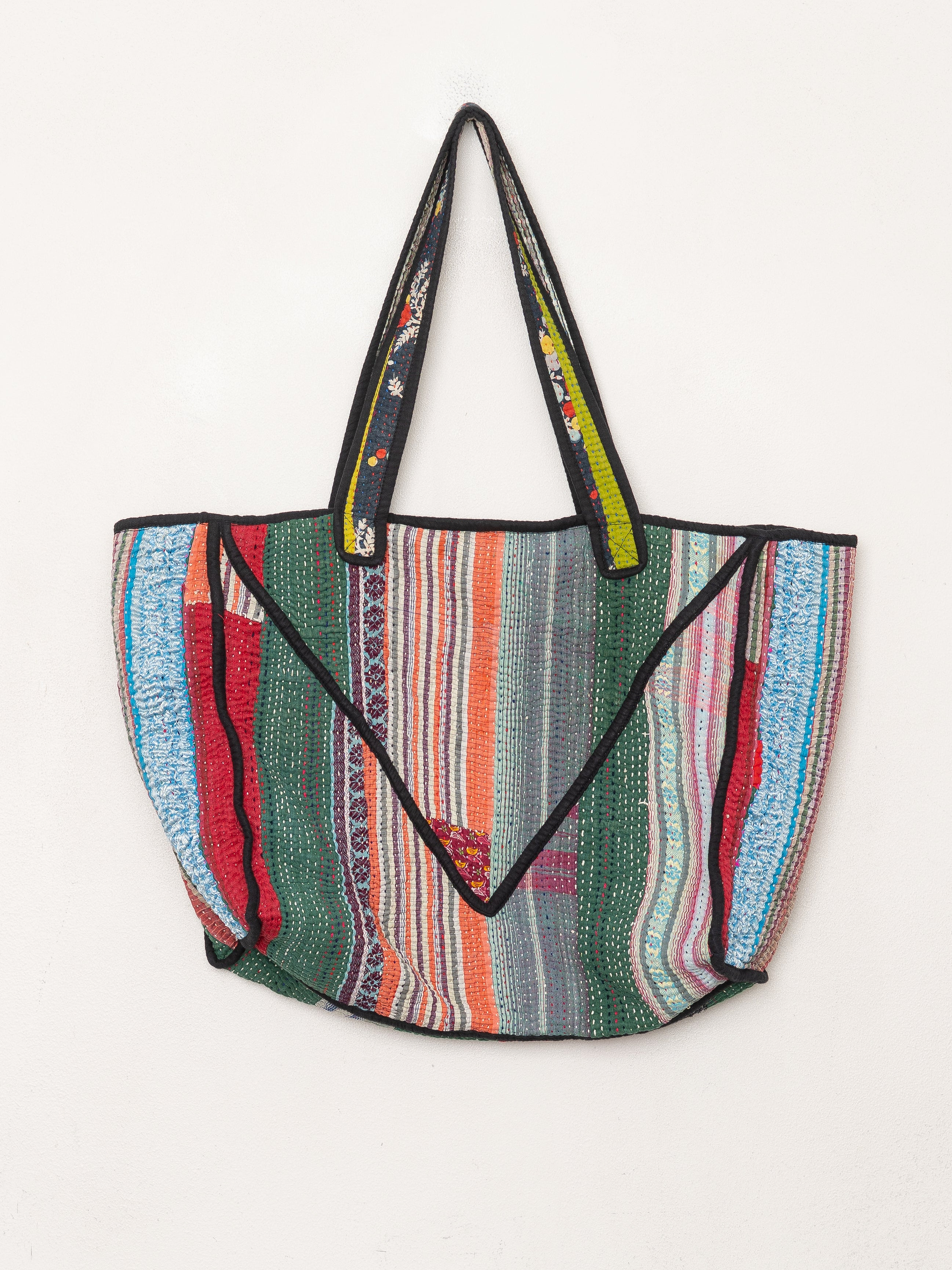 The Raksa Quilted Kantha Bag