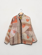 The Ladhiya Quilted Patchwork Kantha Jacket