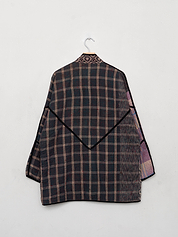 The Narmada Quilted Patchwork Kantha Jacket
