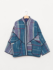 The Ladhiya Quilted Patchwork Kantha Jacket
