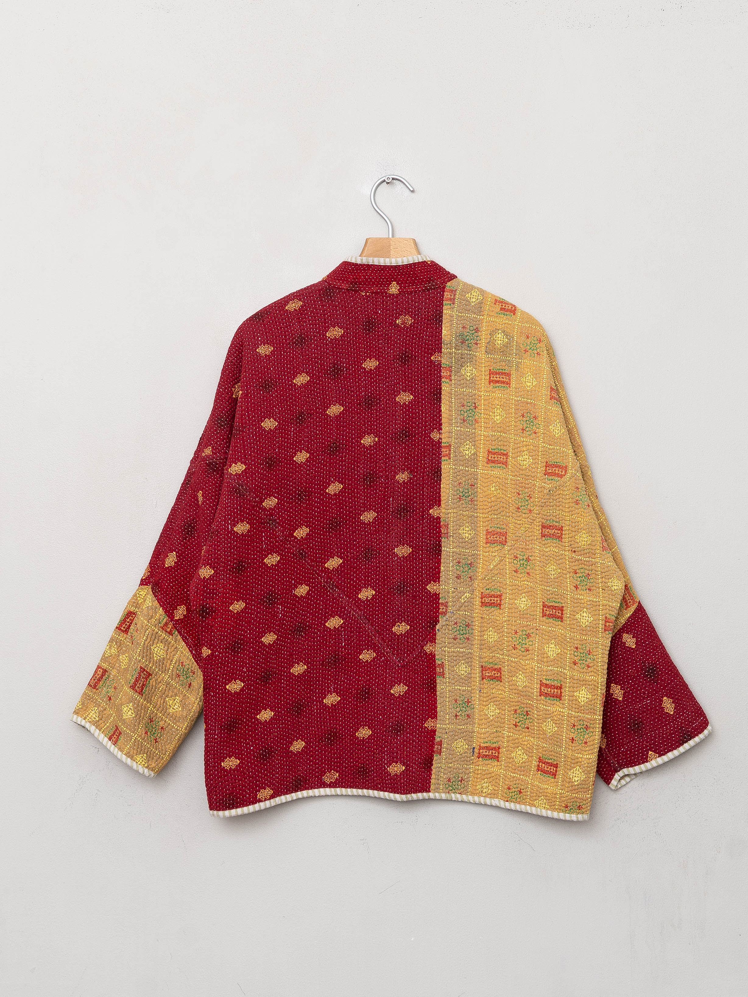 The Ladhiya Quilted Patchwork Kantha Jacket