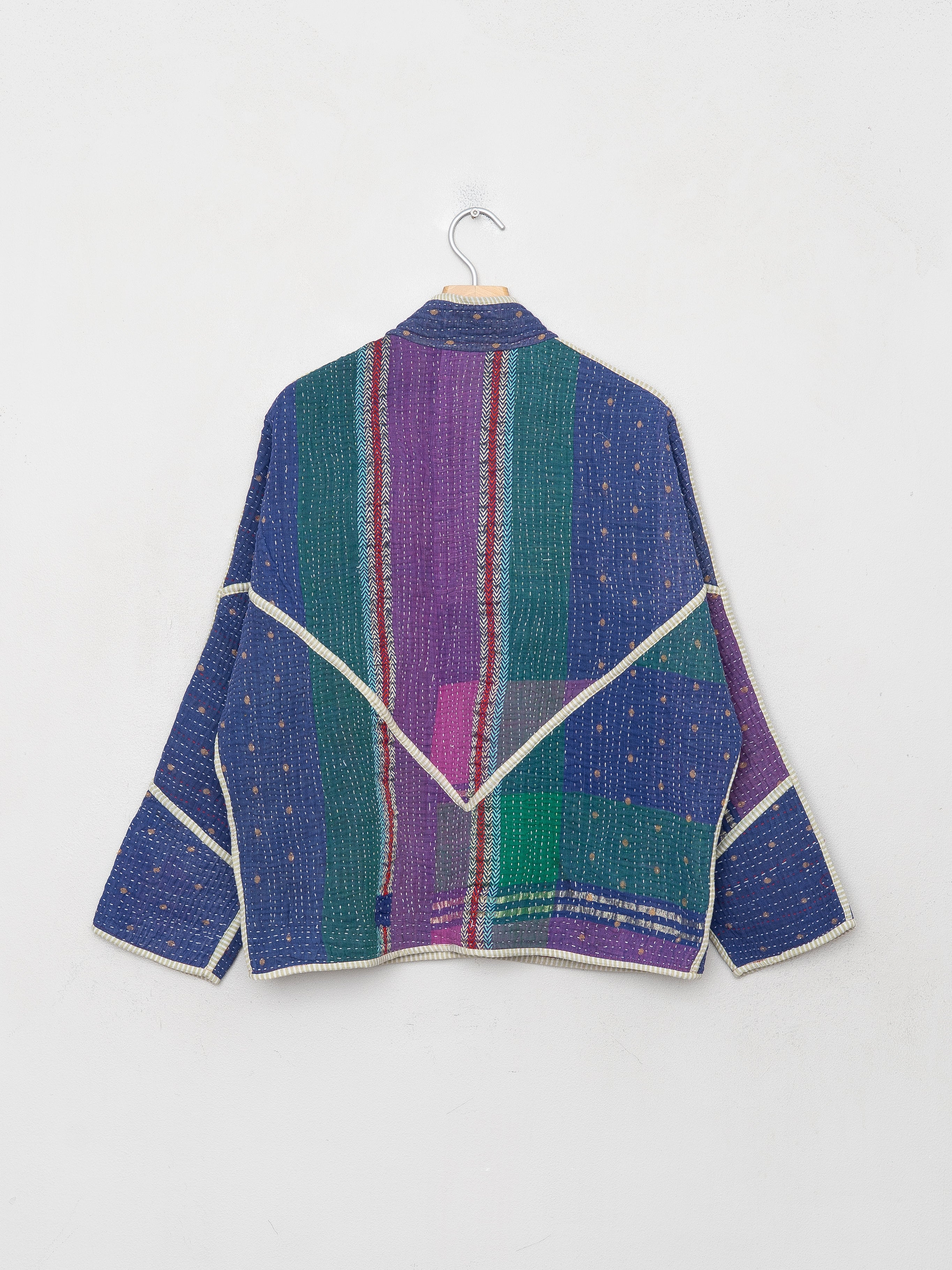 The Ladhiya Petite Quilted Patchwork Kantha Jacket