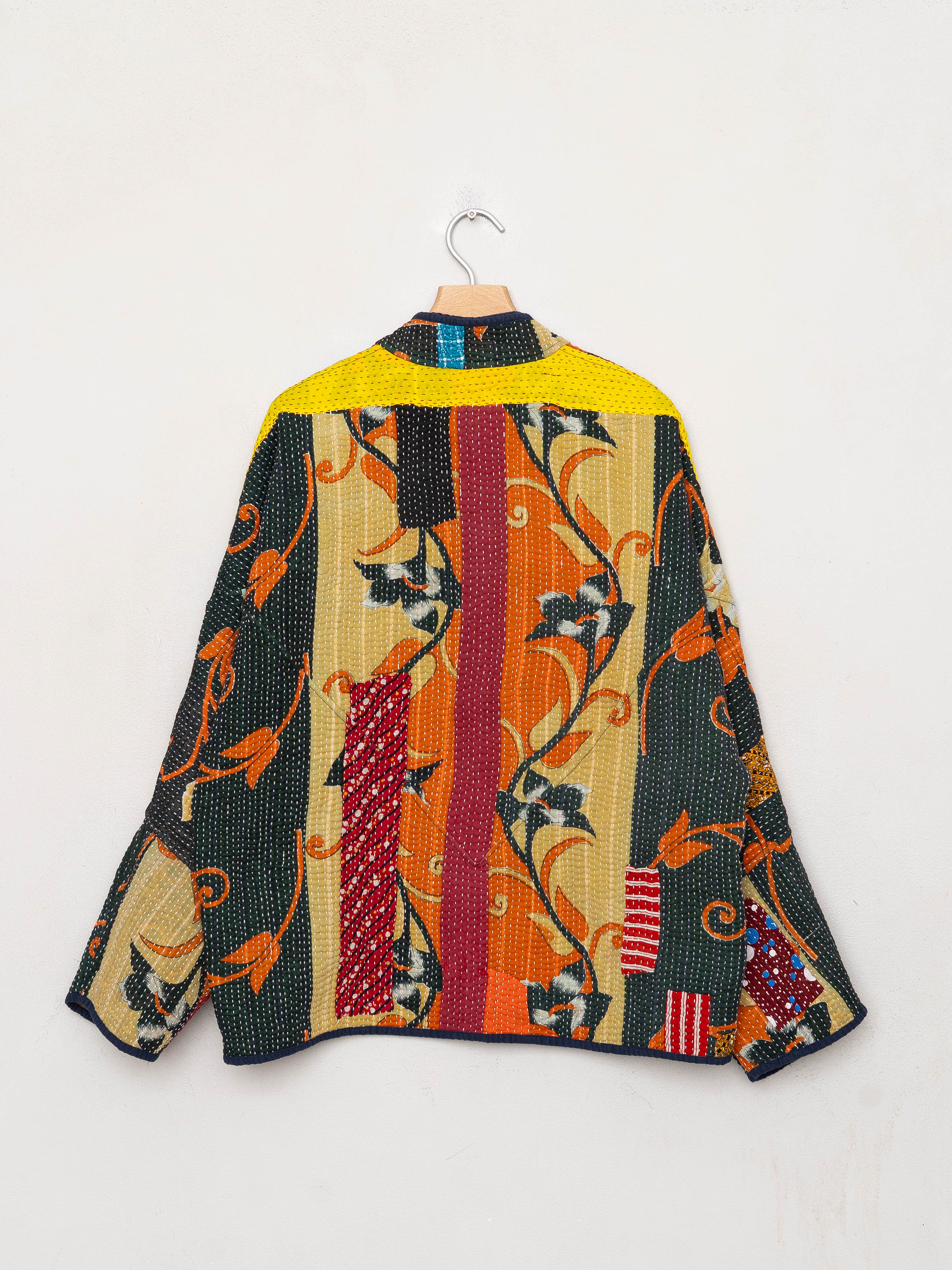 The Ladhiya Quilted Patchwork Kantha Jacket