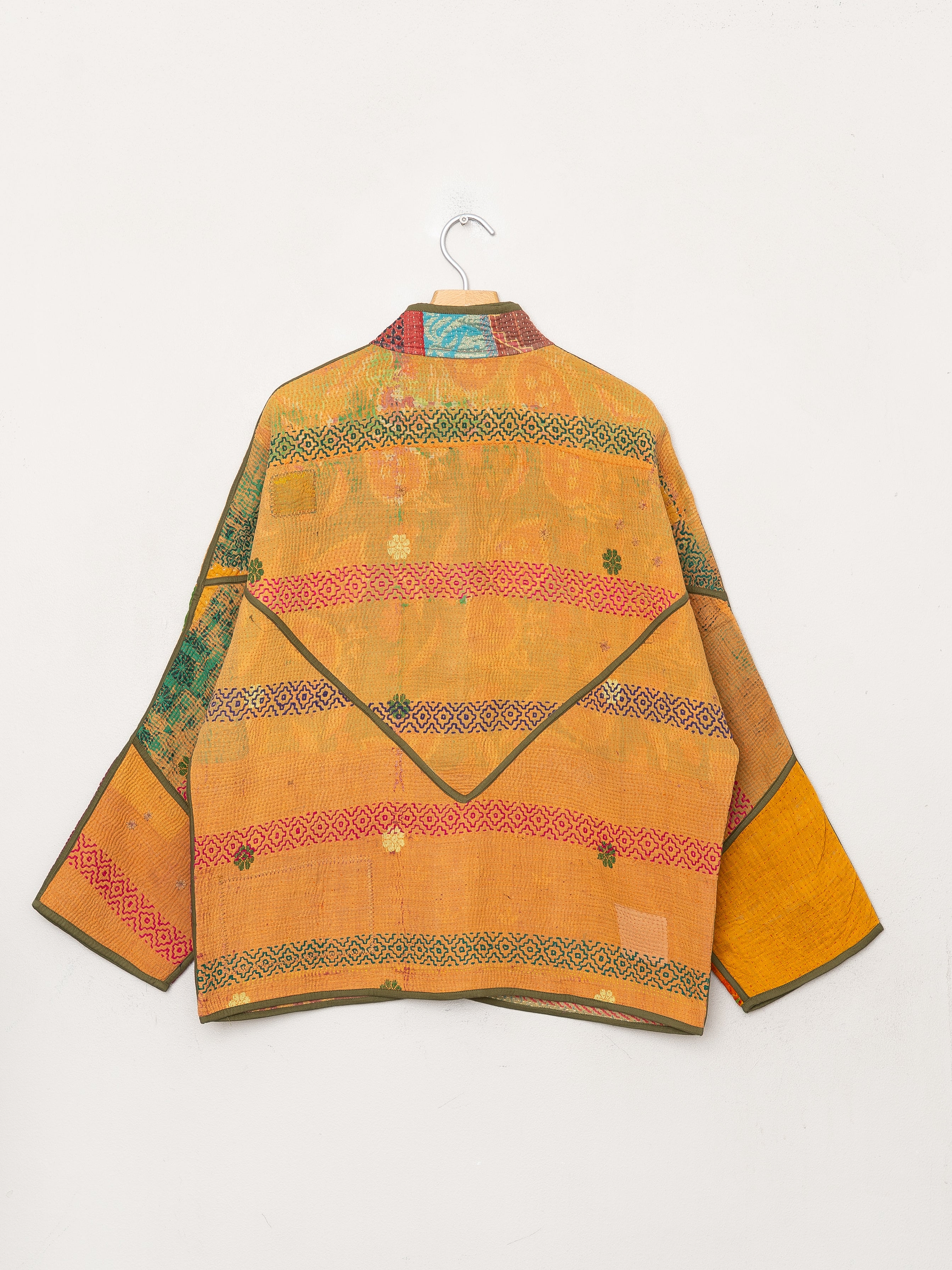 The Ladhiya Quilted Patchwork Kantha Jacket