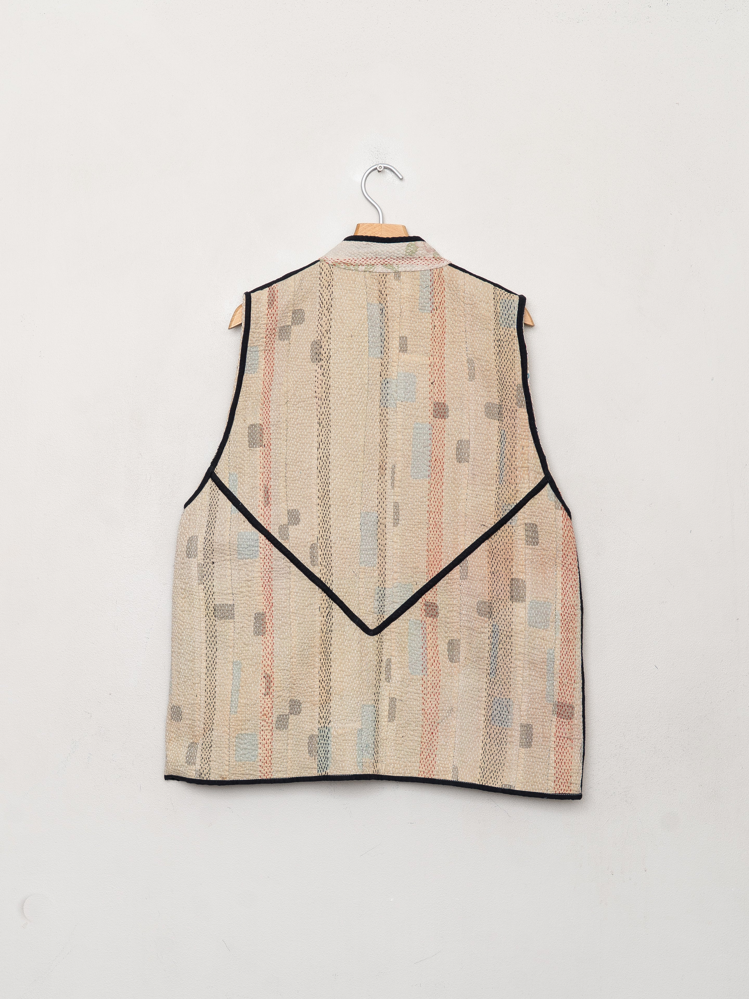 The Ladhiya Quilted Patchwork Kantha Vest