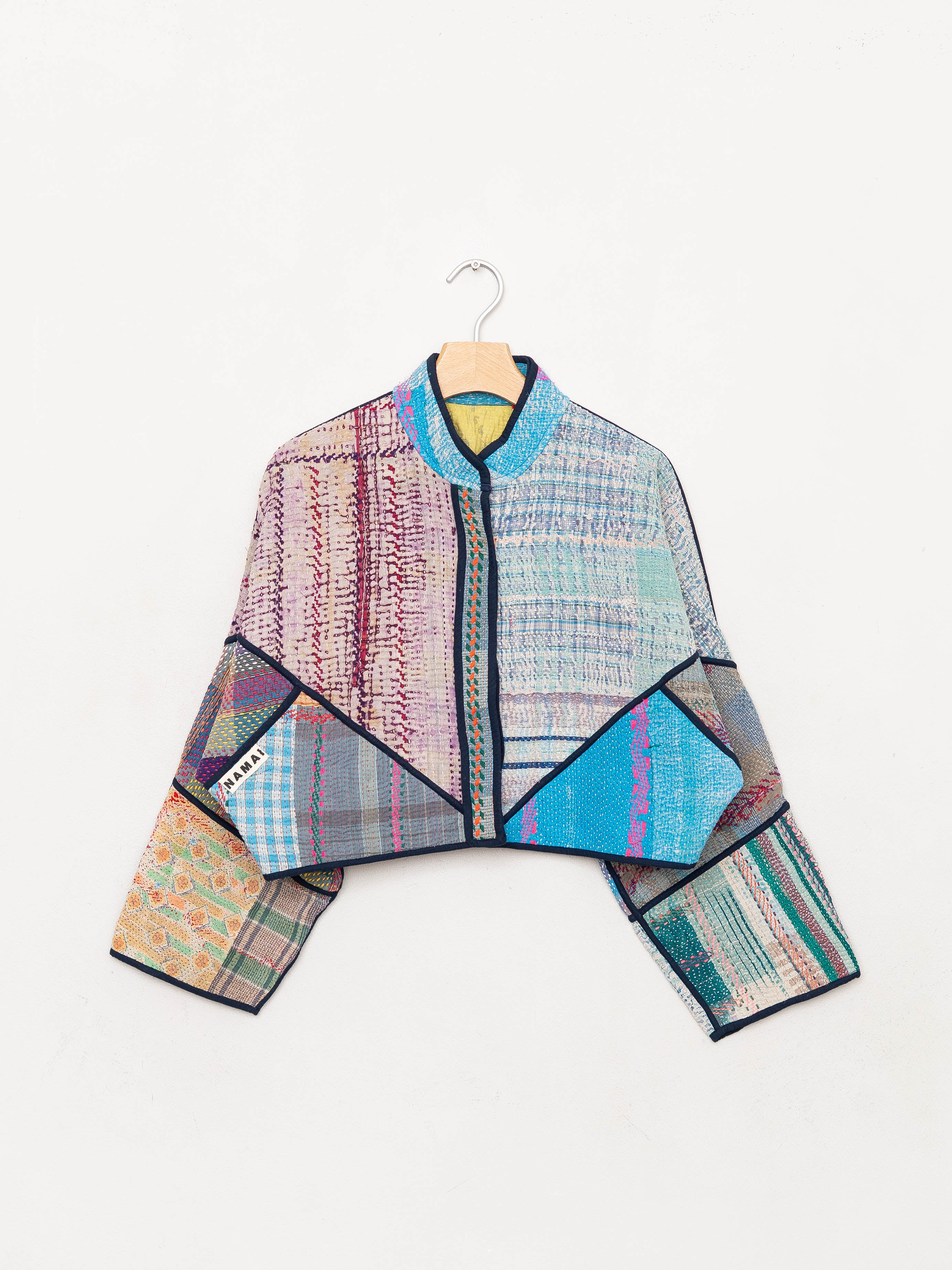 The Kaira Cropped Quilted Patchwork Kantha Jacket Wholesale