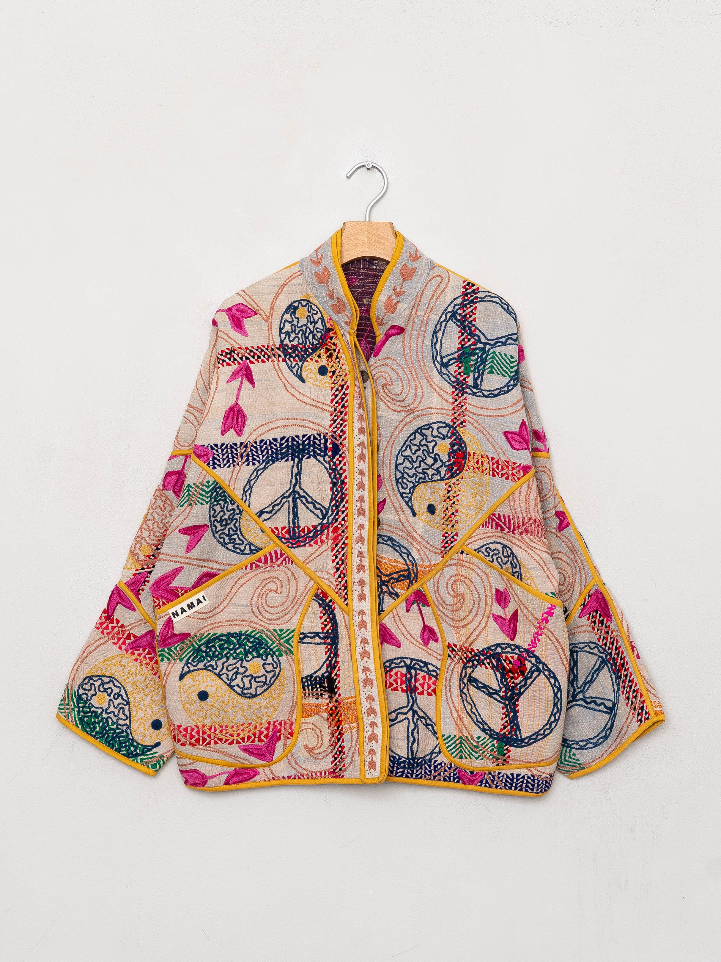 The Ladhiya Quilted Suzani Kantha Jacket