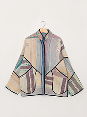 The Ladhiya Quilted Patchwork Kantha Jacket
