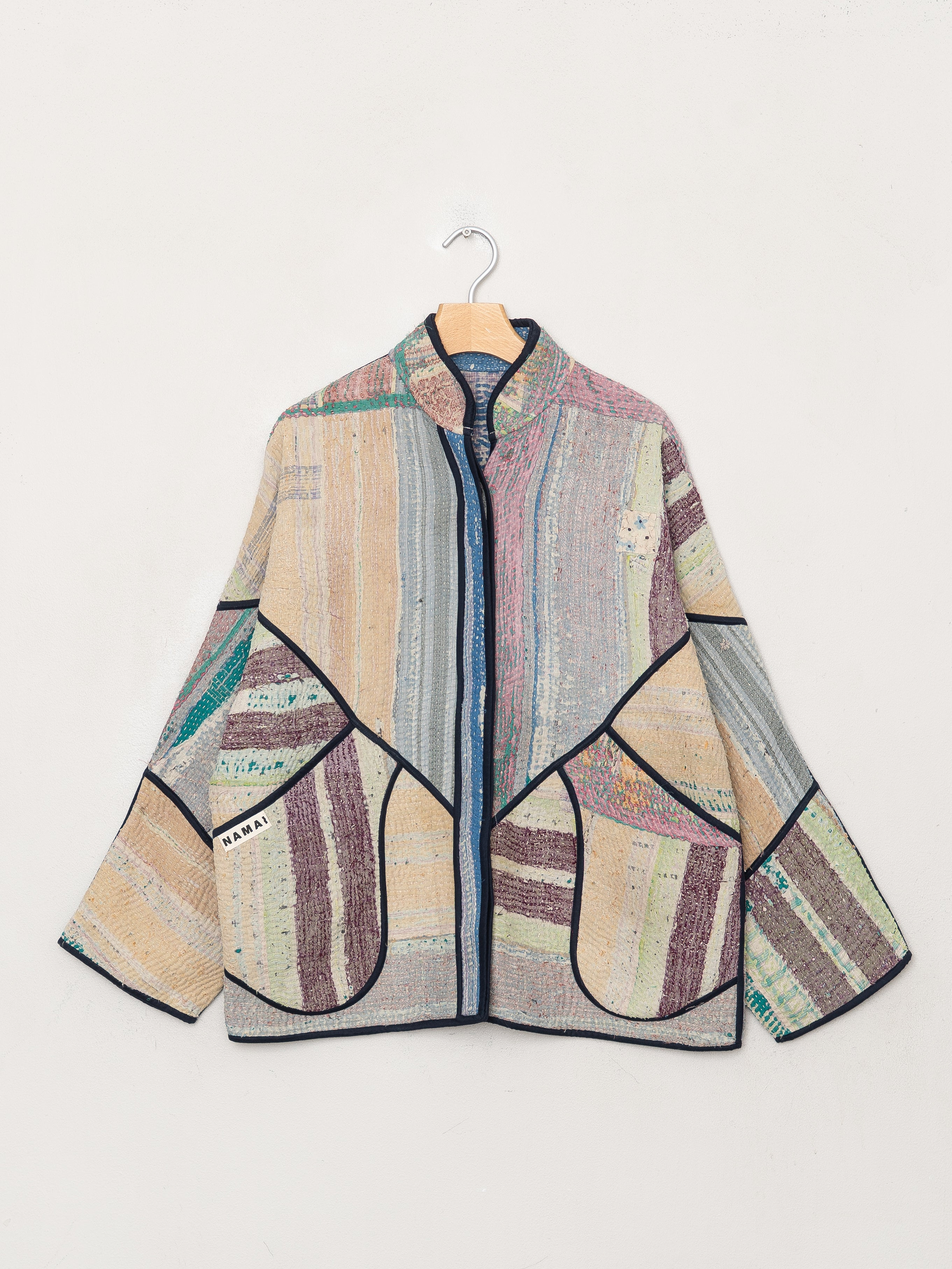 The Ladhiya Quilted Patchwork Kantha Jacket
