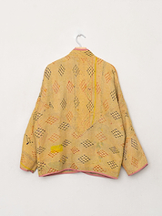 The Ladhiya Quilted Patchwork Kantha Jacket