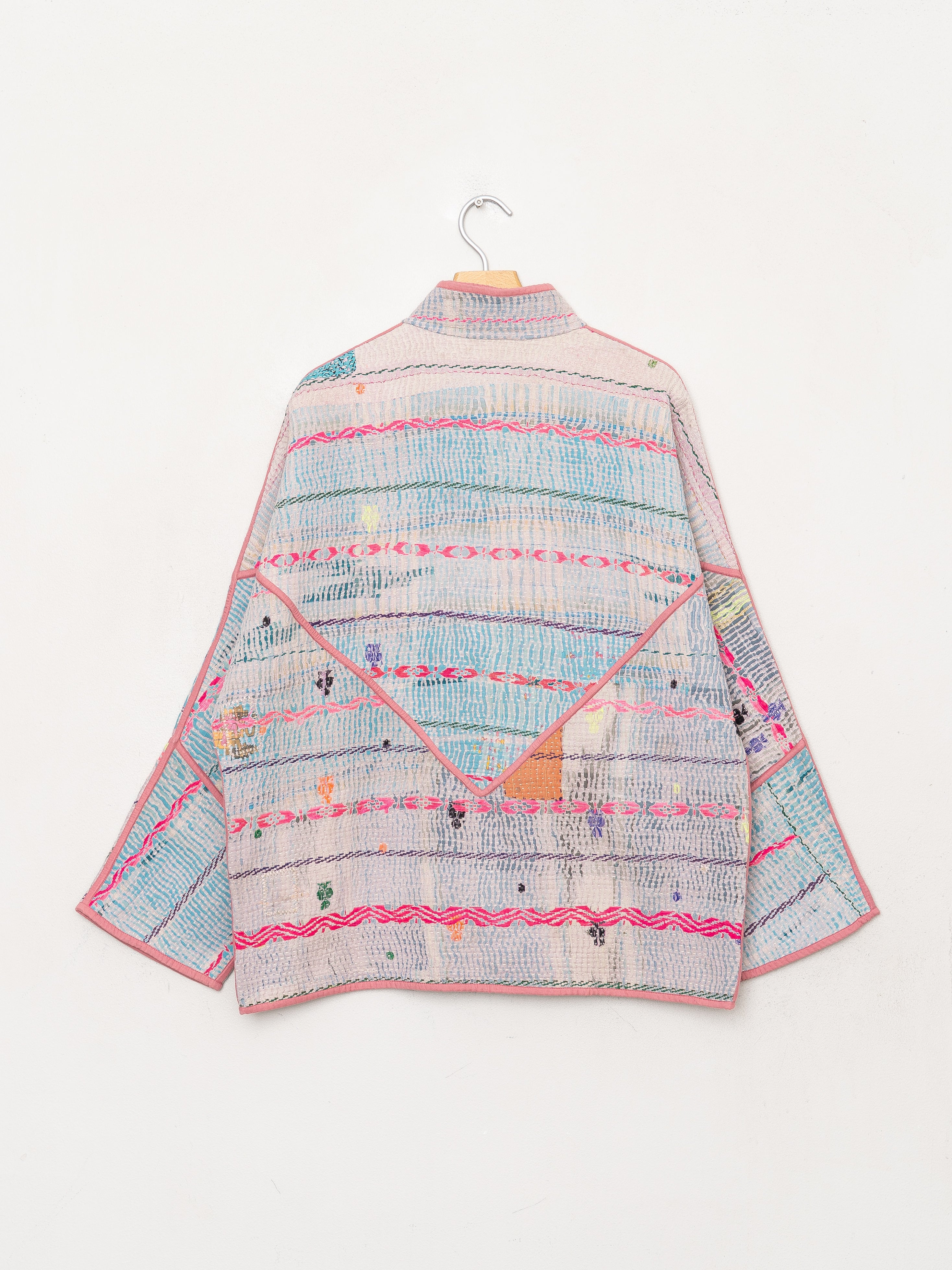 The Ladhiya Quilted Patchwork Kantha Jacket