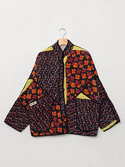 The Ladhiya Quilted Patchwork Kantha Jacket