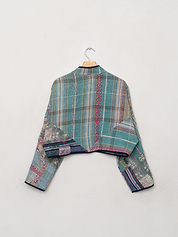 The Kaira Cropped Quilted Patchwork Kantha Jacket Wholesale
