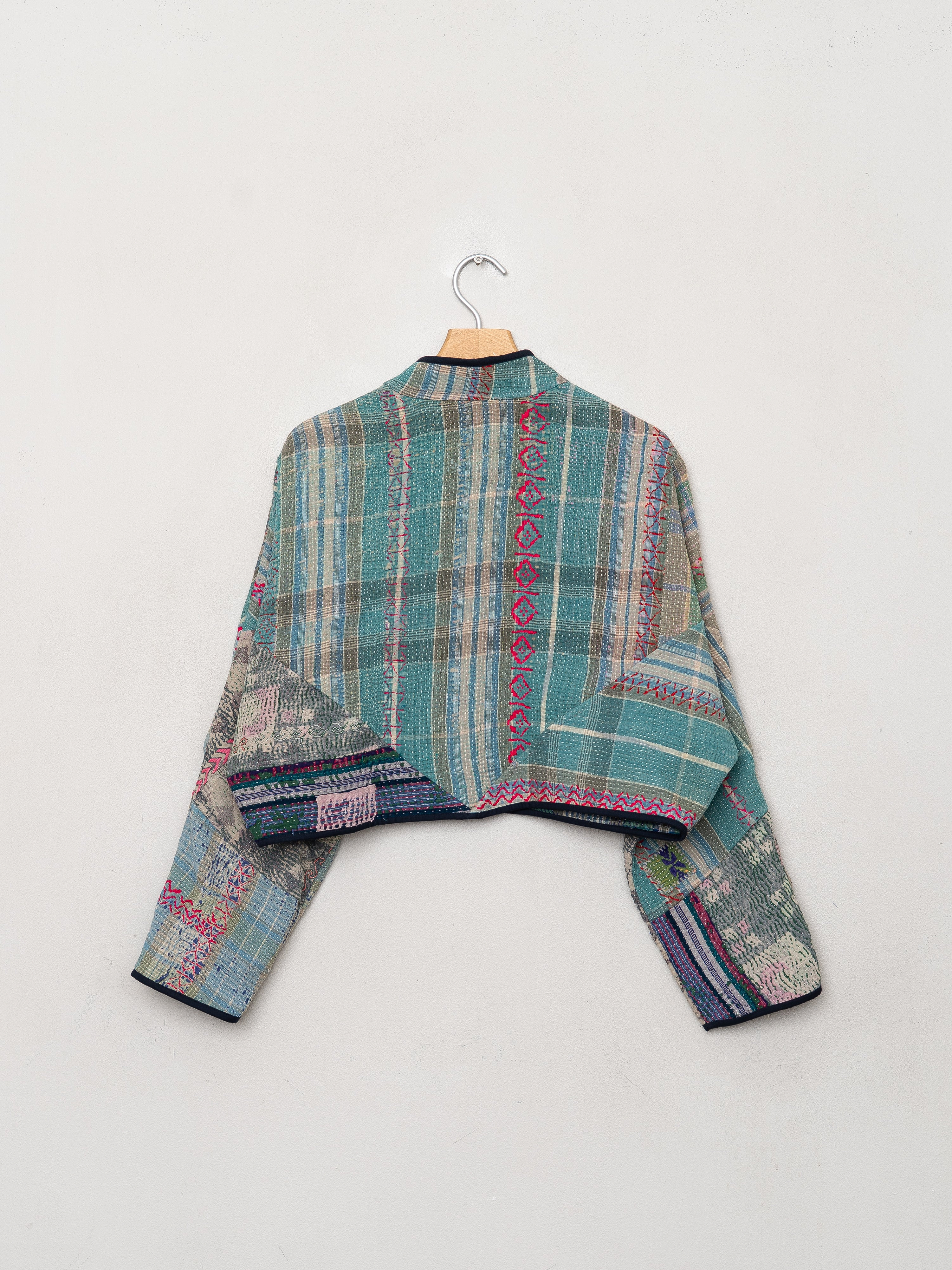 The Kaira Cropped Quilted Patchwork Kantha Jacket Wholesale