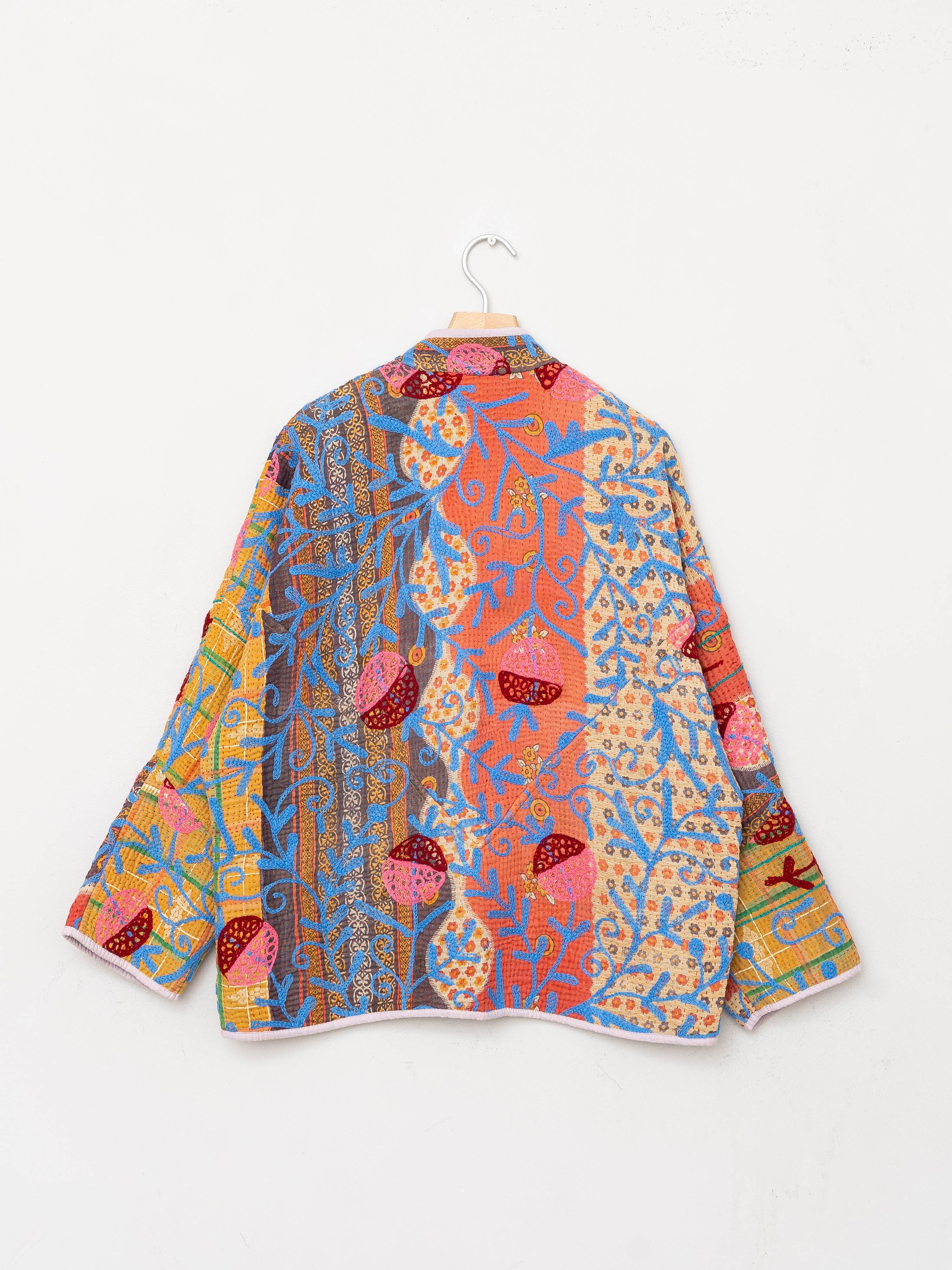 The Ladhiya Quilted Suzani Kantha Jacket