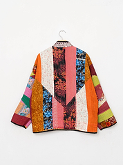 The Ladhiya Quilted Patchwork Kantha Jacket