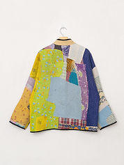 The Ladhiya Quilted Patchwork Kantha Jacket