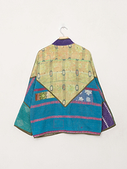 The Ladhiya Quilted Patchwork Kantha Jacket