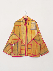 The Ladhiya Quilted Patchwork Kantha Jacket