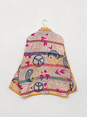 The Ladhiya Quilted Suzani Kantha Jacket