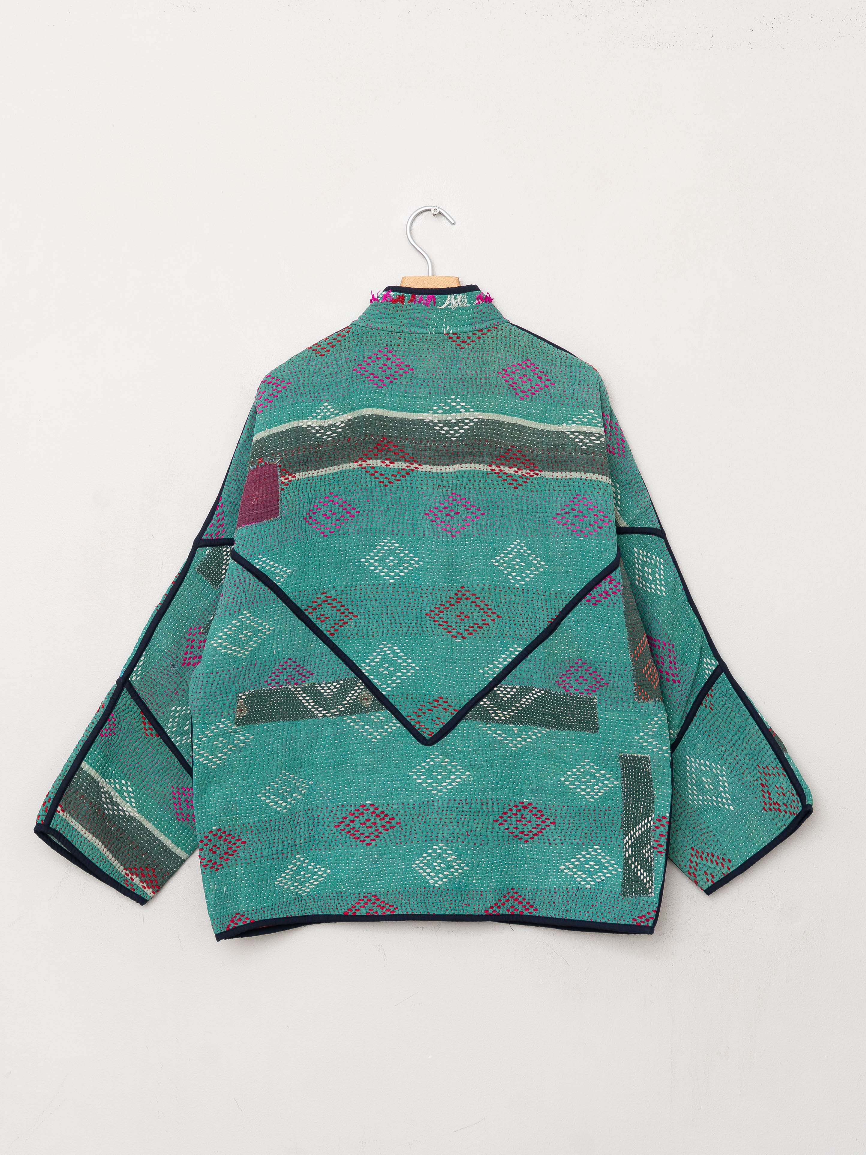 The Ladhiya Quilted Patchwork Kantha Jacket