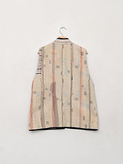 The Ladhiya Quilted Patchwork Kantha Vest
