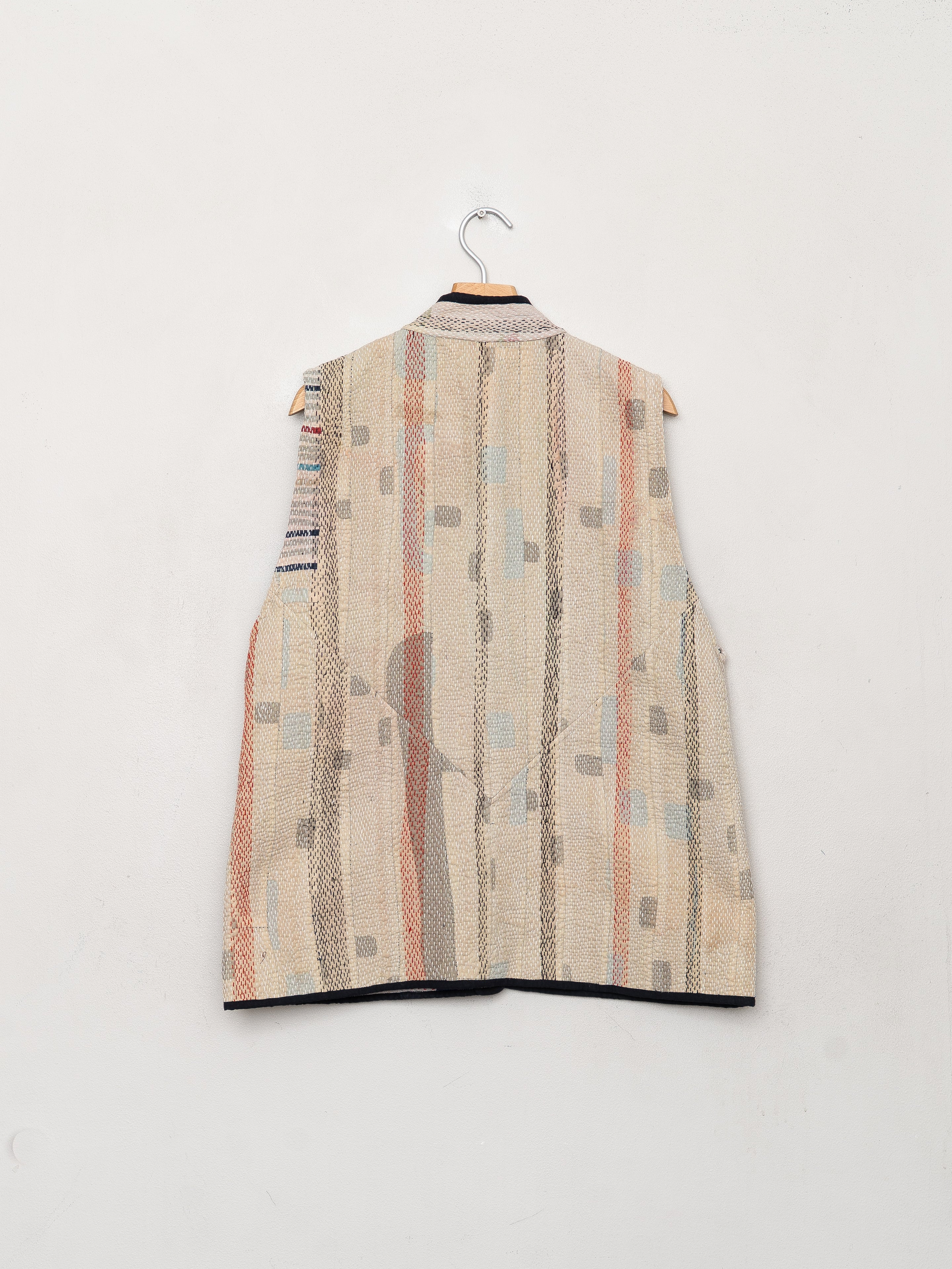 The Ladhiya Quilted Patchwork Kantha Vest