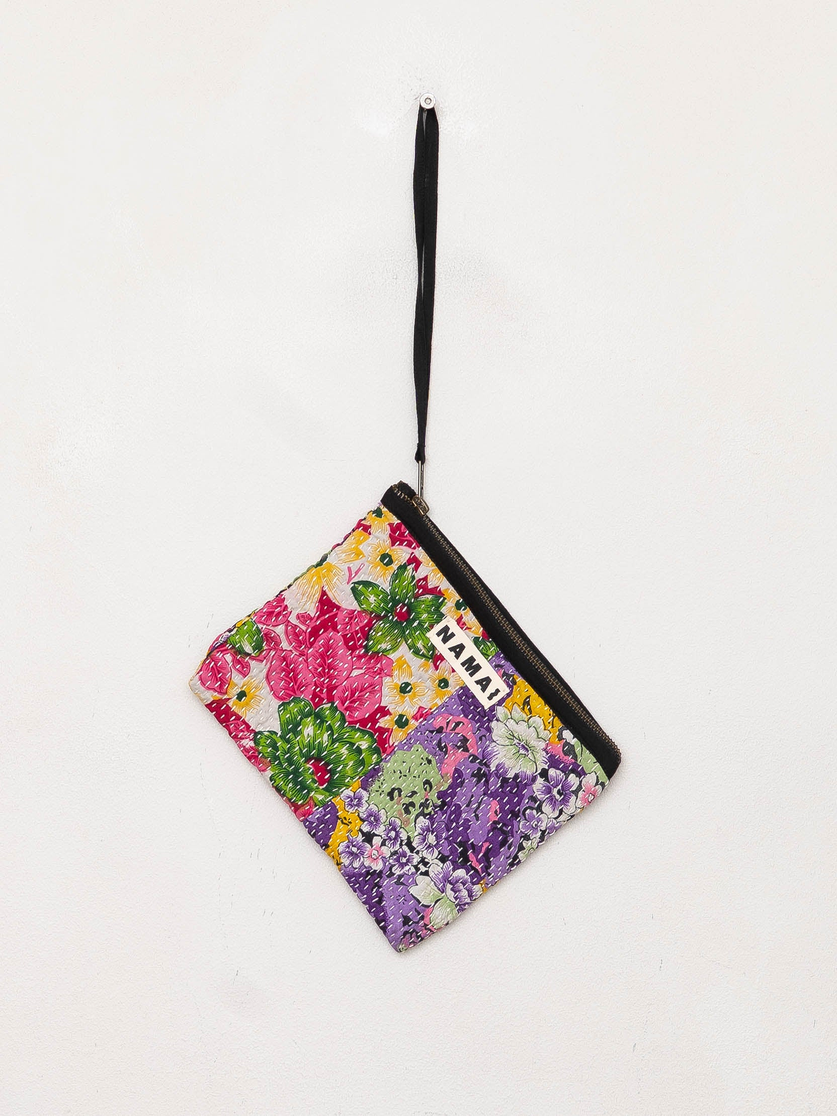 The Biju Vintage Kantha Quilted Zipper Pouch