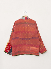 The Ladhiya Quilted Patchwork Kantha Jacket