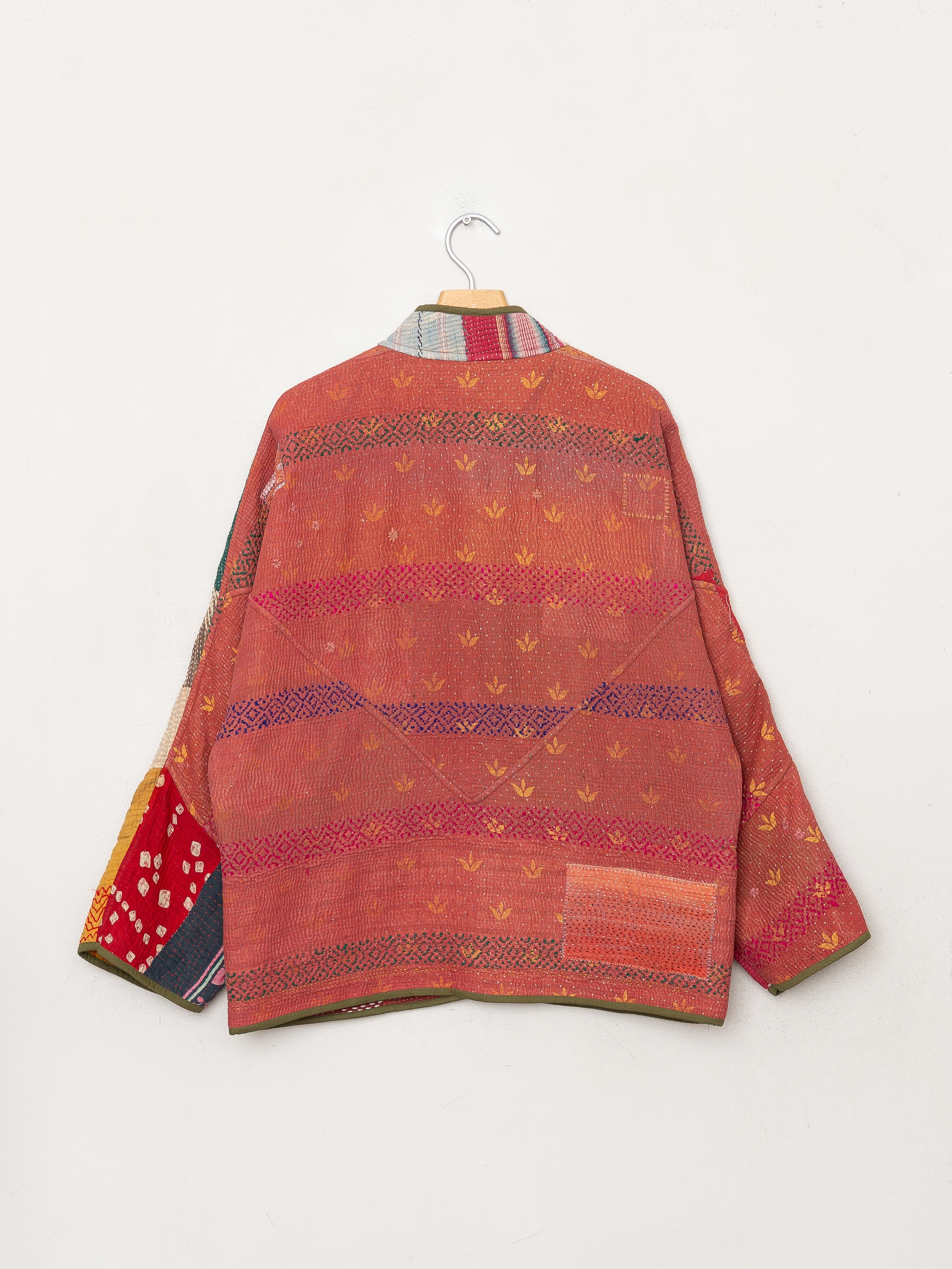 The Ladhiya Quilted Patchwork Kantha Jacket