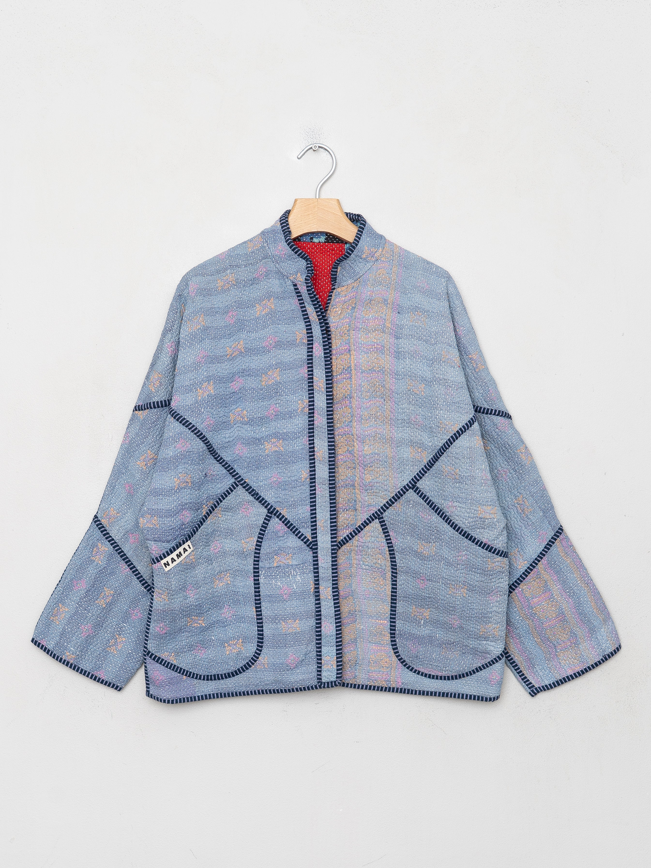 The Ladhiya Quilted Patchwork Kantha Jacket