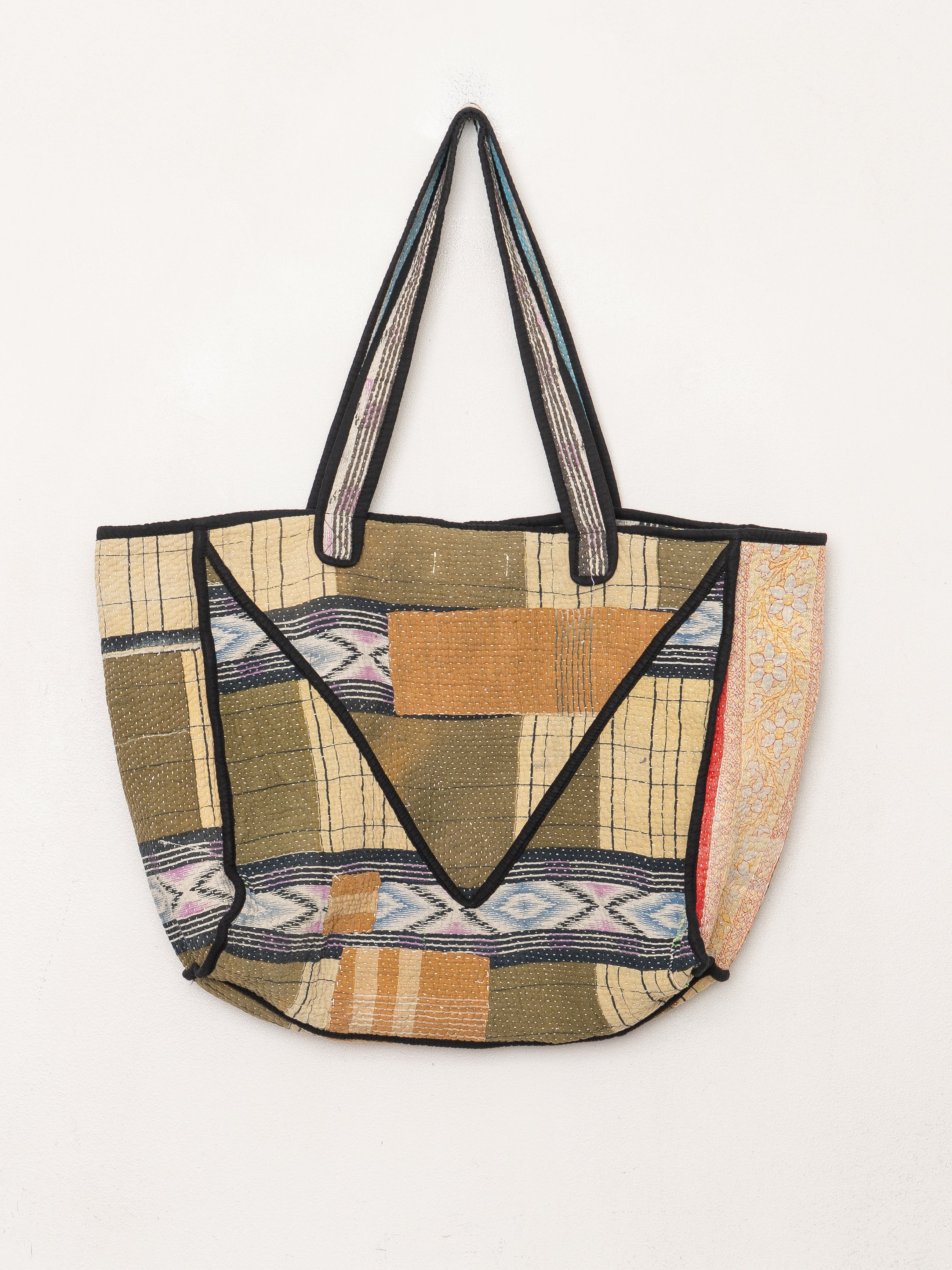 The Raksa Quilted Kantha Bag