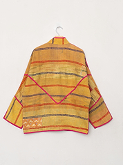The Ladhiya Quilted Patchwork Kantha Jacket
