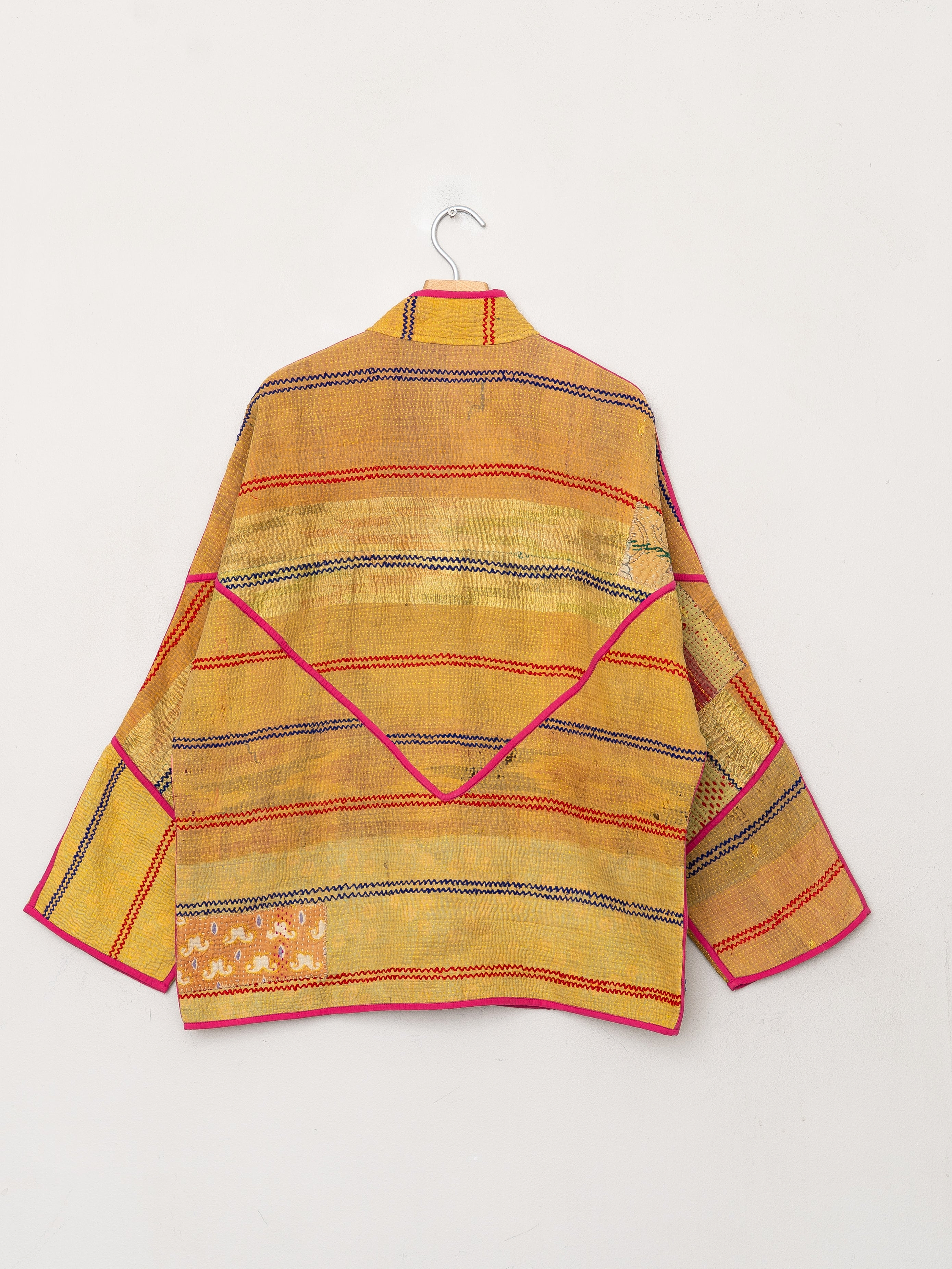 The Ladhiya Quilted Patchwork Kantha Jacket