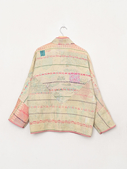 The Ladhiya Quilted Patchwork Kantha Jacket