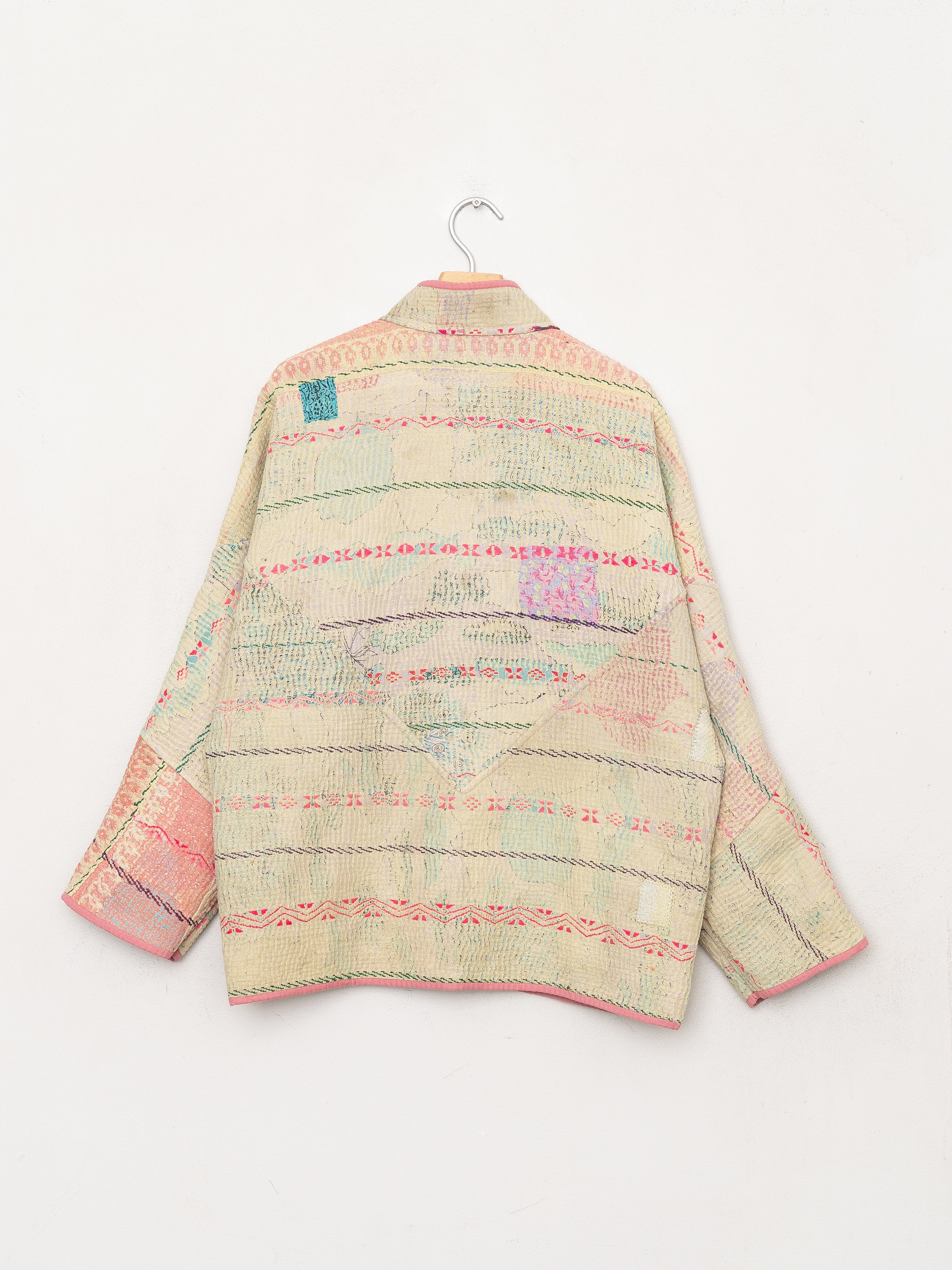 The Ladhiya Quilted Patchwork Kantha Jacket