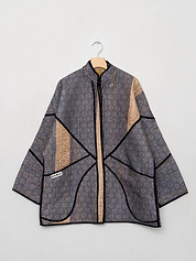 The Narmada Quilted Patchwork Kantha Jacket