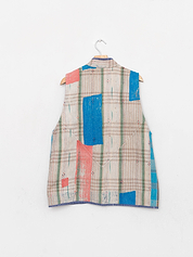 The Ladhiya Quilted Patchwork Kantha Vest