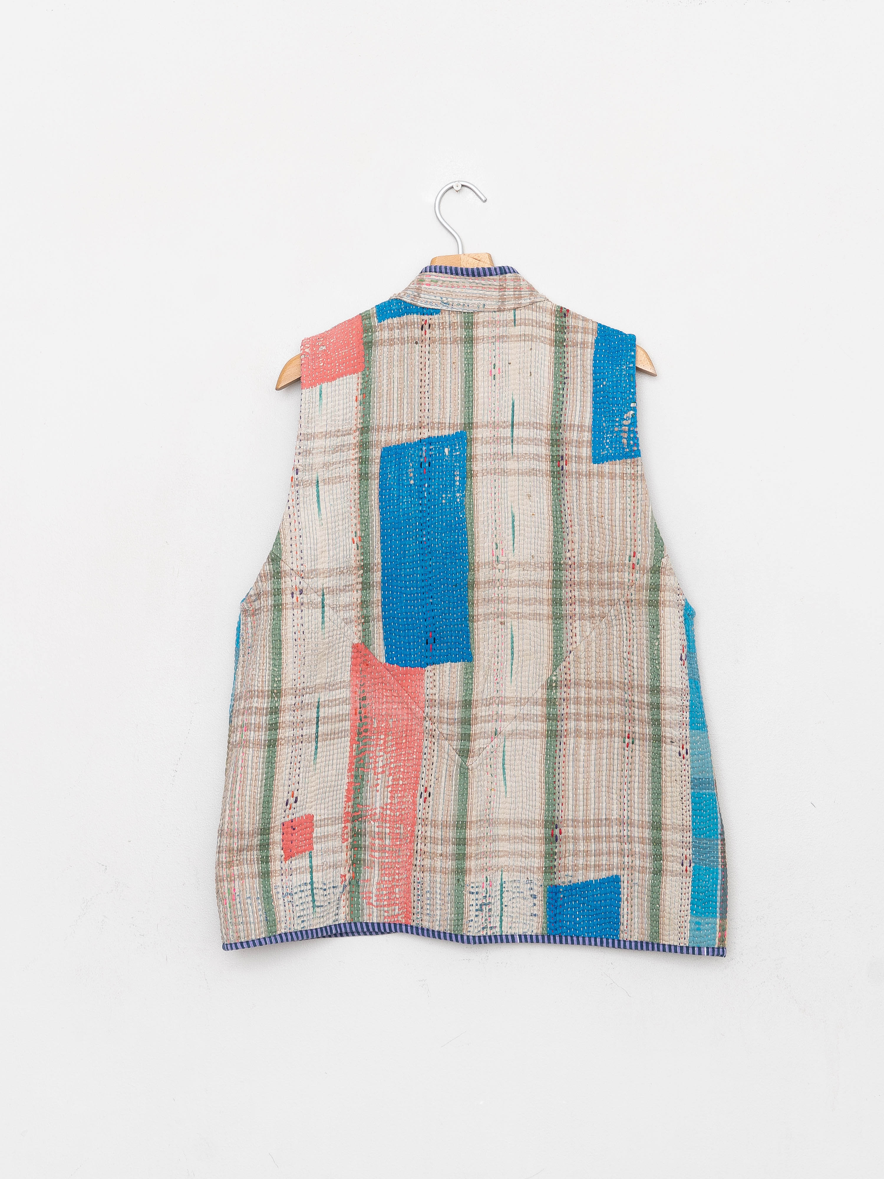 The Ladhiya Quilted Patchwork Kantha Vest