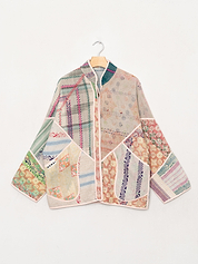 The Ladhiya Quilted Patchwork Kantha Jacket