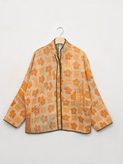 The Ladhiya Quilted Patchwork Kantha Jacket