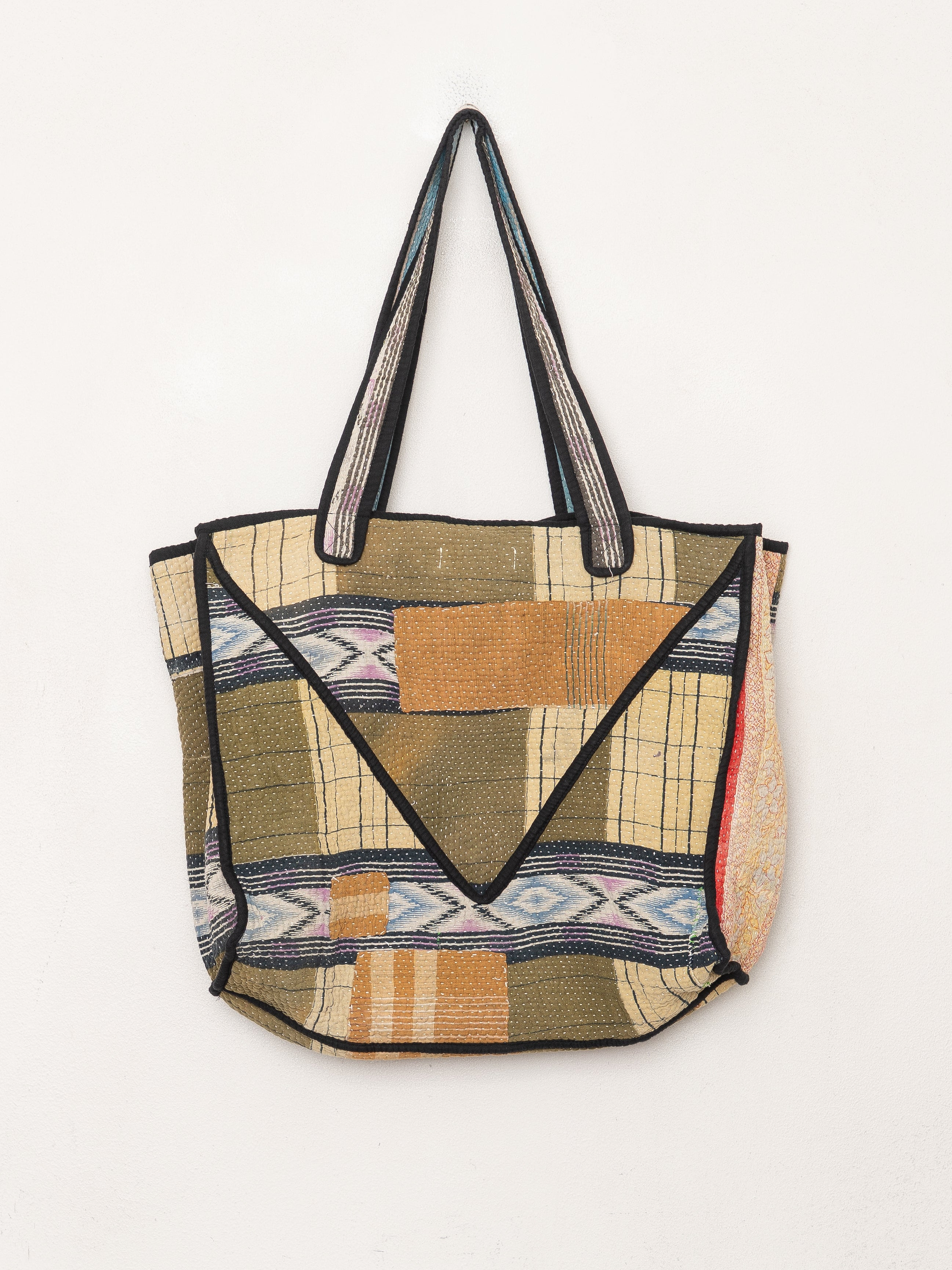 The Raksa Quilted Kantha Bag
