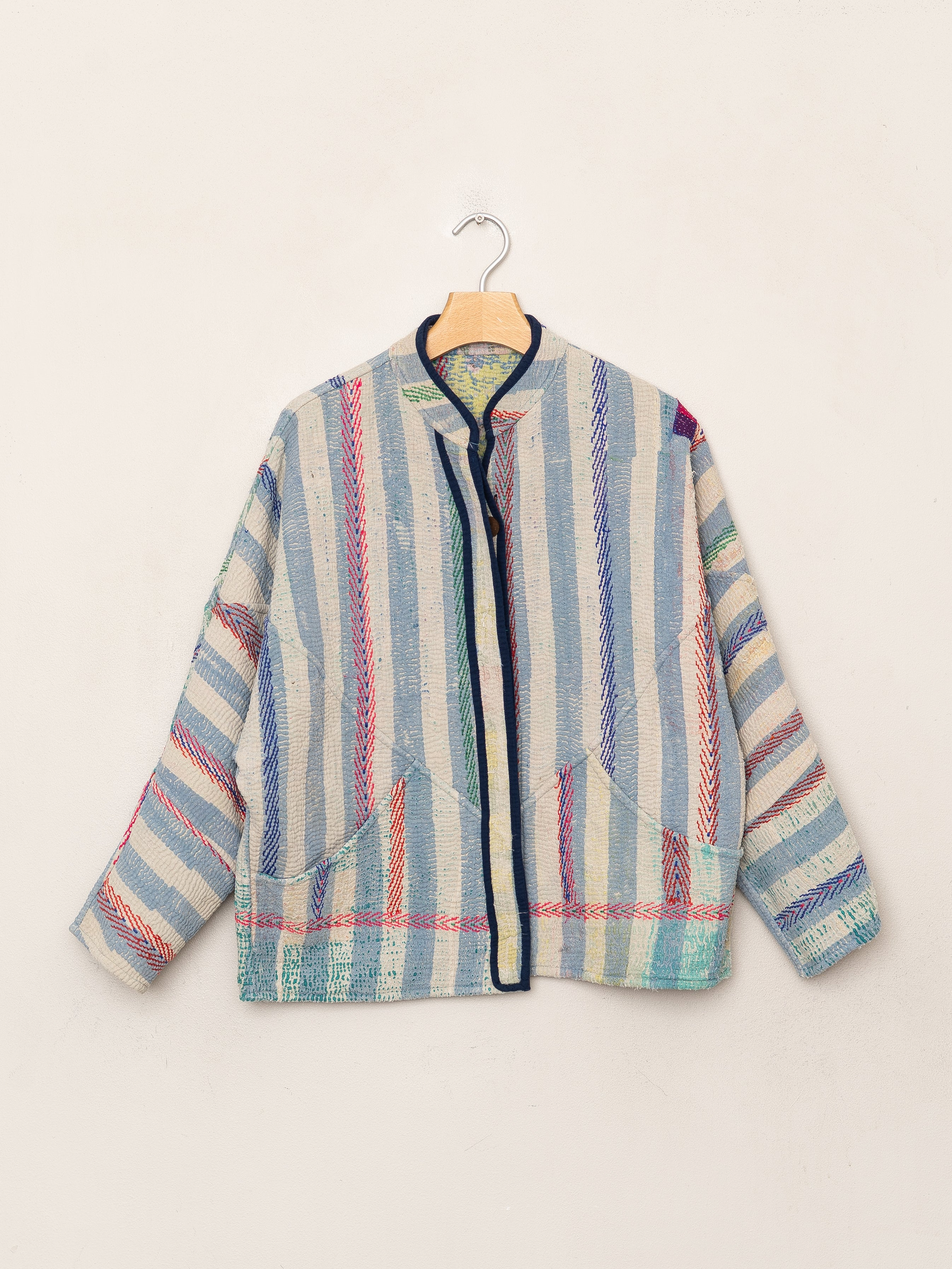 The Ladhiya Petite Quilted Patchwork Kantha Jacket